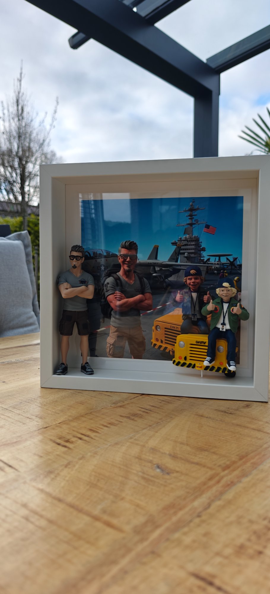 Das fertige Kunstwerk im Shadow Frame
